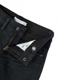 NAME IT Slim Denim Shorts Silas Black Denim