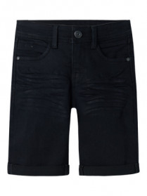 NAME IT Slim Denim Shorts Silas Black Denim