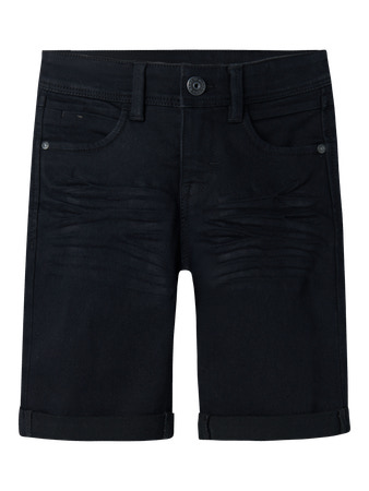 NAME IT Slim Denim Shorts Silas Black Denim