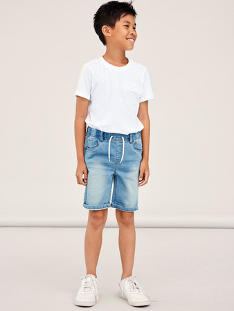NAME IT Denim Jogger Shorts Ryan Light Blue