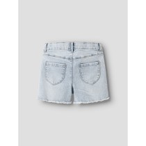 NAME IT Denim Shorts Rose Mom Light Blue Bleached Denim