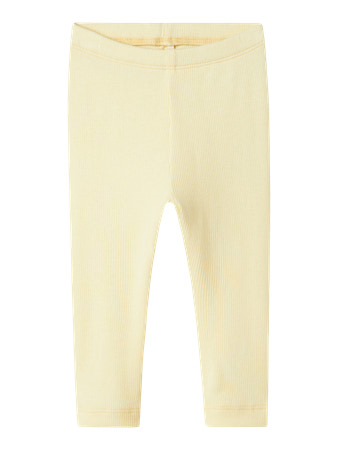 Name It Leggings - Rib - Noos - NbnKab - Pastel Yellow