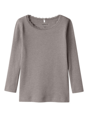 NAME IT Basis Rib Bluse Kab Satellite Melange