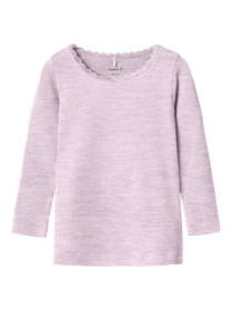 NAME IT Basis Rib Bluse Kab Sweet Dreams Melange