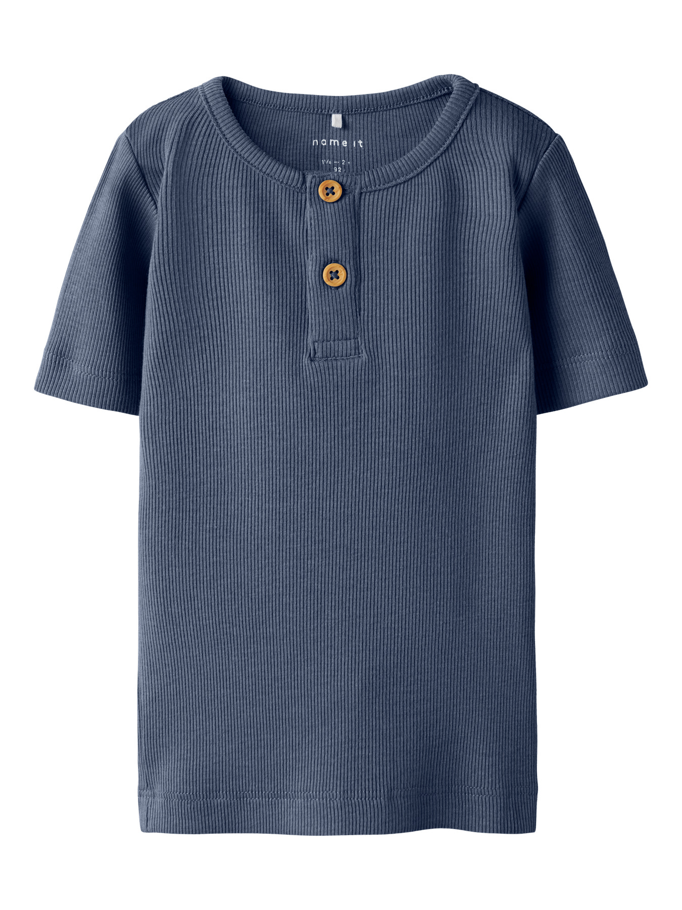 Name It T-shirt - Rib - Noos - NmmKab - Vintage Indigo/Melange