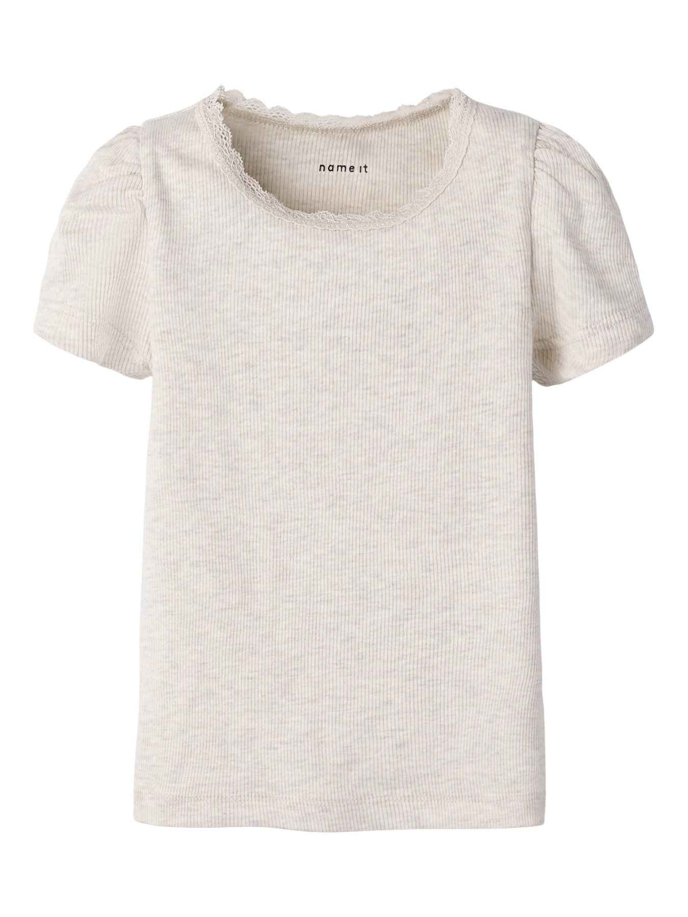 Name It Kab Modal Rib T-shirt - Peyote Melange
