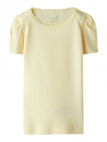 NAME IT Modal T-Shirt Kab Pastel Yellow