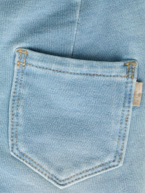 NAME IT Sweat Denim Leggings Salli Light Blue Denim Hearts