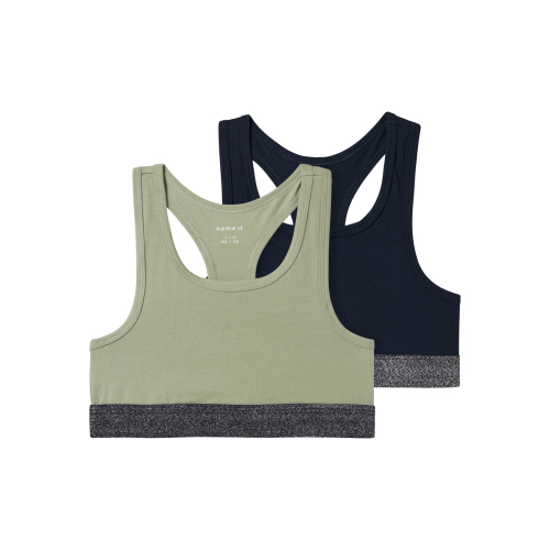 Name It Top - NkfShort - 2-pak - Seagrass
