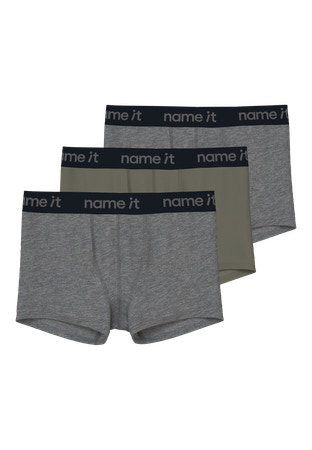 NAME IT Boxershorts Tea Leaf Dark Grey Melange