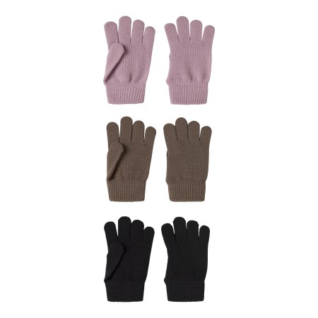 Name It Handsker - Noos - NknMagic - 3-pak - Keepsake Lilac/FOSS