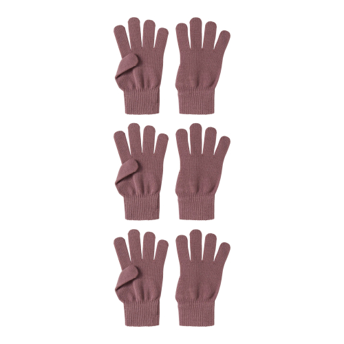Name It Handsker - Strik - NknMagic - 3-pak- Wistful Mauve