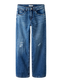 NAME IT High Waist Wide Jeans Rose Dark Blue Denim