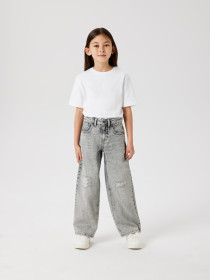NAME IT Wide Jeans Rose Light Grey Denim