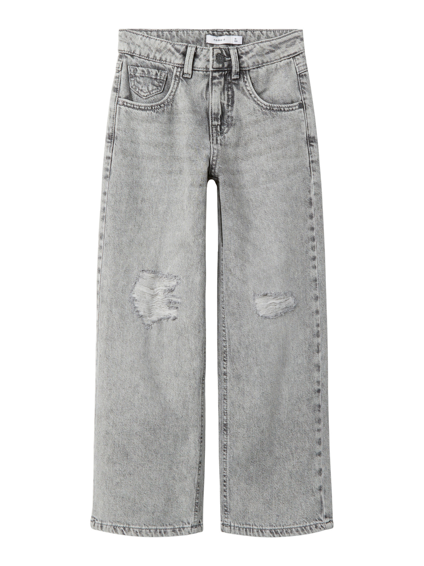 NAME IT Wide Jeans Rose Light Grey Denim