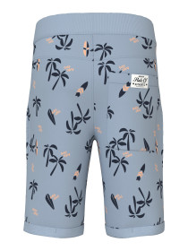 NAME IT Shorts Vermo Blue Fog Palm Surf