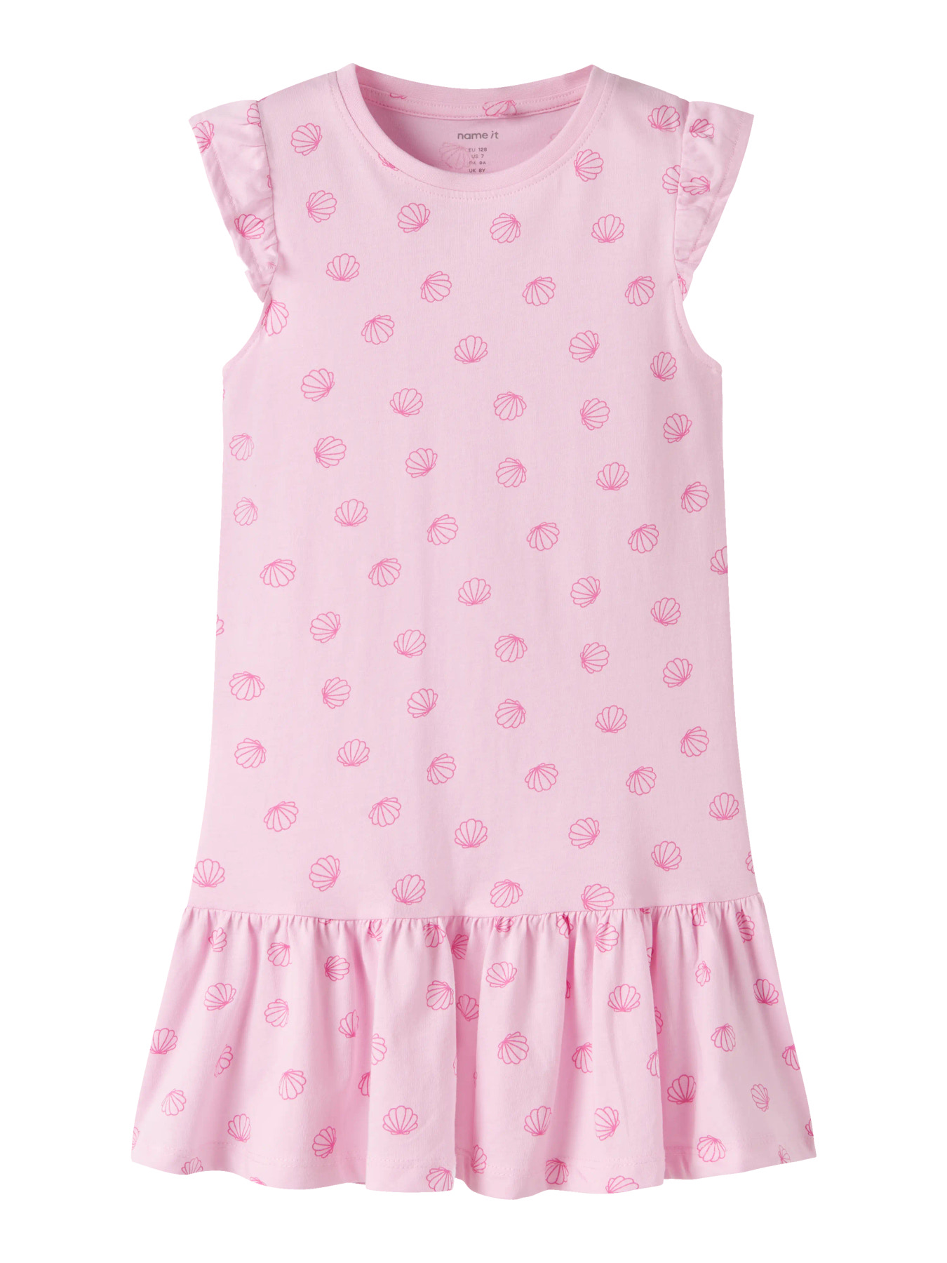 NAME IT Kjole Vida Pirouette Sea Shells Pink