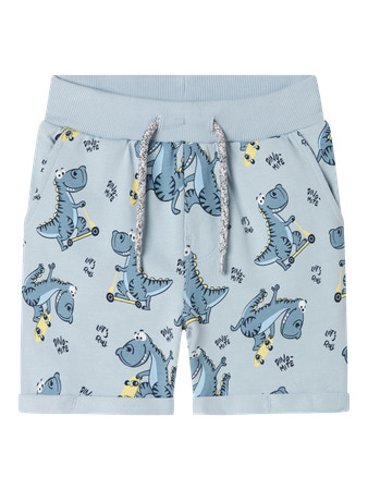 NAME IT Sweat Shorts Vermo Celestial Blue Skate Dino