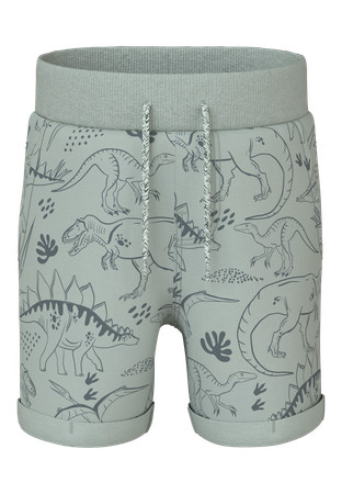 NAME IT Sweat Shorts Vermo Aqua Gray Tone Dino