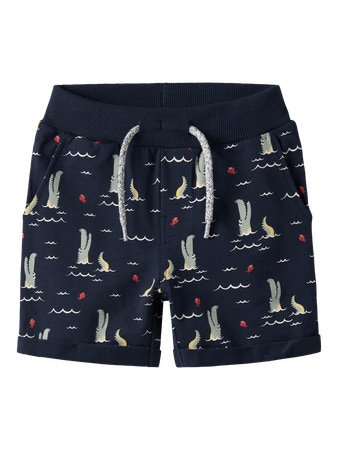 Name It Vermo Sweat Shorts - Navy Blazer Fish Alligator