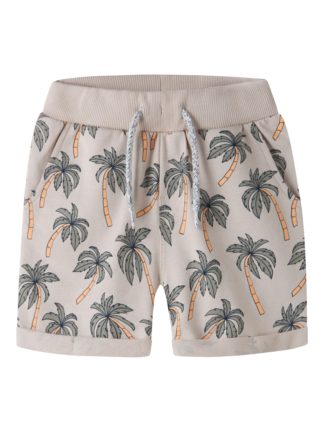 Name It Sweatshorts - NmmVerrmo - Chateau Gray/Palms