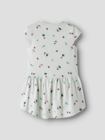 NAME IT Kjole Vigga Pale Aqua Fairy Garden