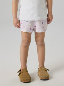 NAME IT Shorts Vigga Lavender Fog Hearts
