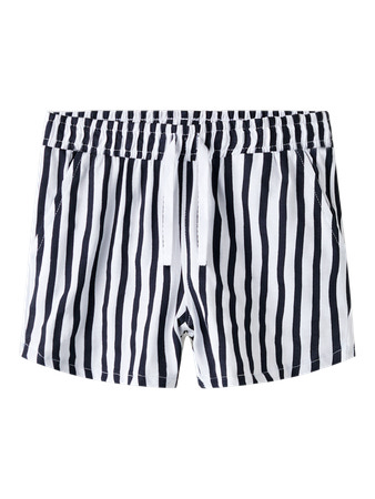 NAME IT Shorts Vigga Bright White Dark Sapphire Stripes