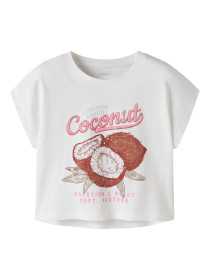 NAME IT T-shirt Vilma Bright White Coconut