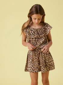 NAME IT Playsuit Vinaya Black Leopard 