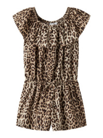 NAME IT Playsuit Vinaya Black Leopard 