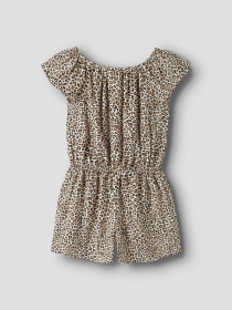 NAME IT Playsuit Vinaya Turtledove Leopard