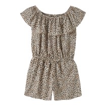 NAME IT Playsuit Vinaya Turtledove Leopard