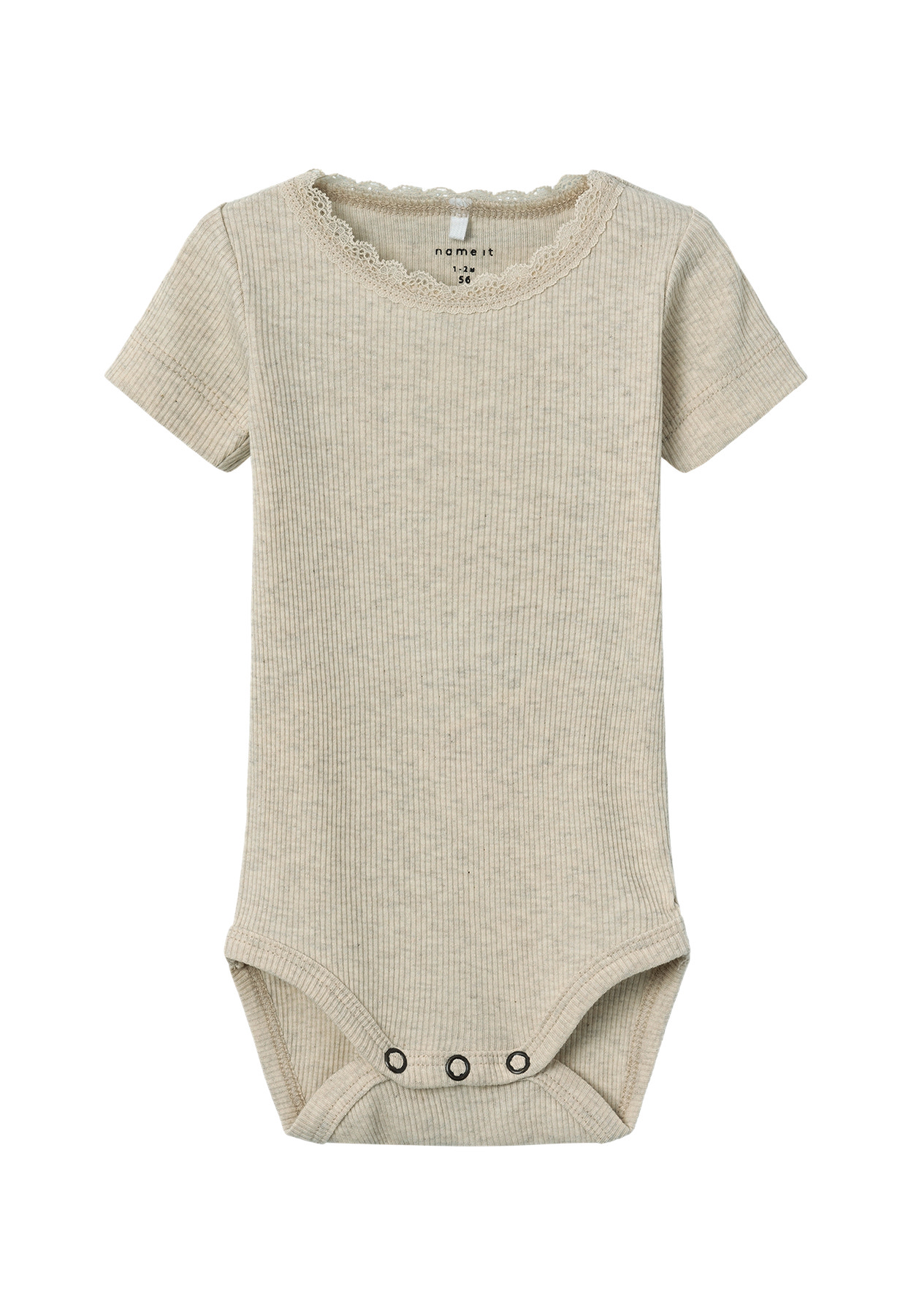 NAME IT Kortærmet Body Kab Peyote Melange billede