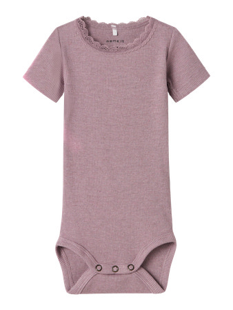 NAME IT Rib Blonde Body Kab Elderberry Melange