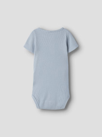 NAME IT Kortærmet Body Kab Blue Fog