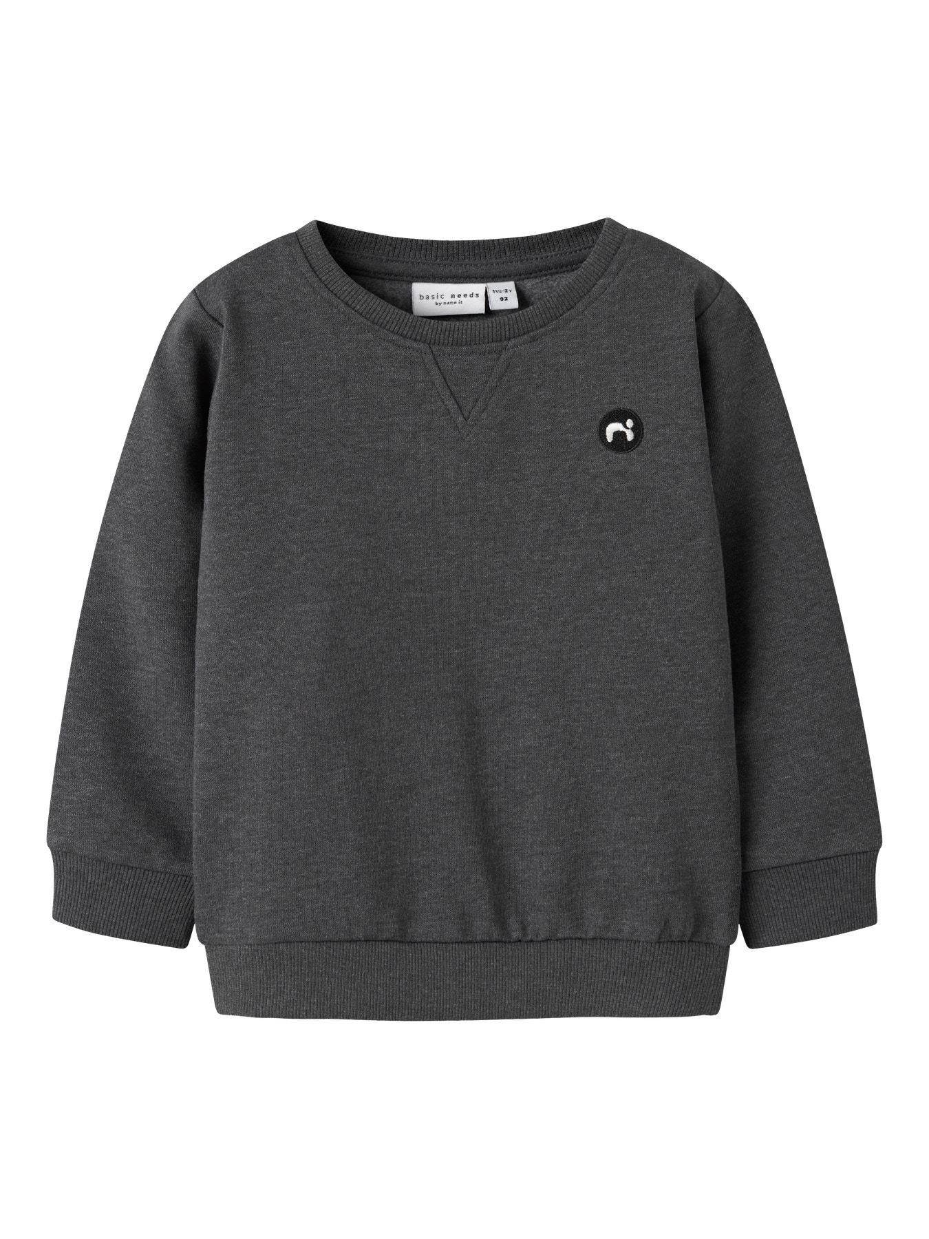 Name It NmmVimo Noos Sweatshirt - Mørkegråmeleret