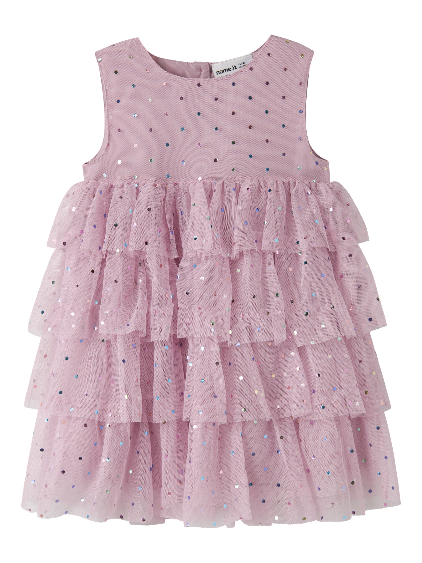 NAME IT Glimmer Tyl Kjole Rasille Keepsake Lilac