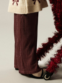 NAME IT Glimmer Wide Bukser Frisilk Burgundy