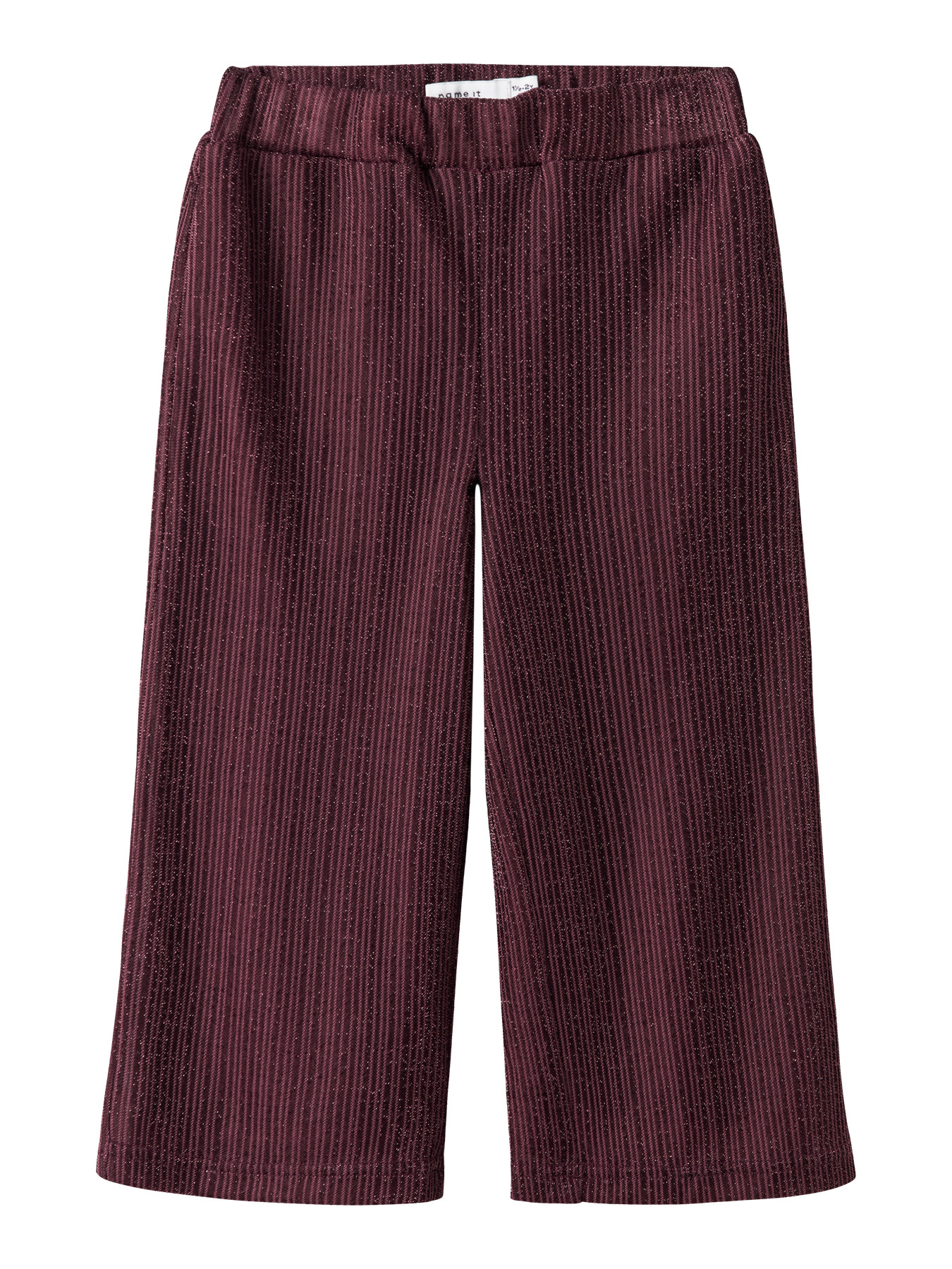 NAME IT Glimmer Wide Bukser Frisilk Burgundy