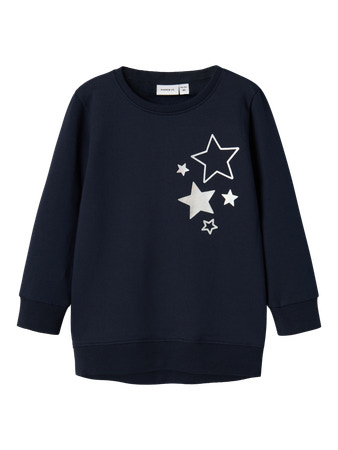 Name It Rabina Sweat Kjole - Dark Sapphire