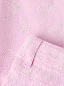 NAME IT Twill Bukser Rose Pirouette Flower