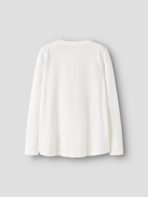 NAME IT Langærmet Løs Bluse Violet Cloud Dancer Blossom