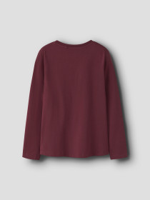 NAME IT Bluse Vix Burgundy Out And About
