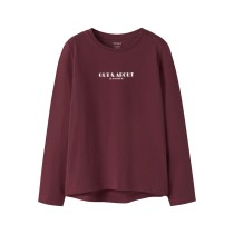 NAME IT Bluse Vix Burgundy Out And About
