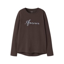 NAME IT Bluse Vix Seal Brown Amour