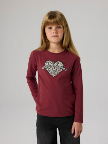 NAME IT Bluse Vix Oxblood Red Wild At Heart