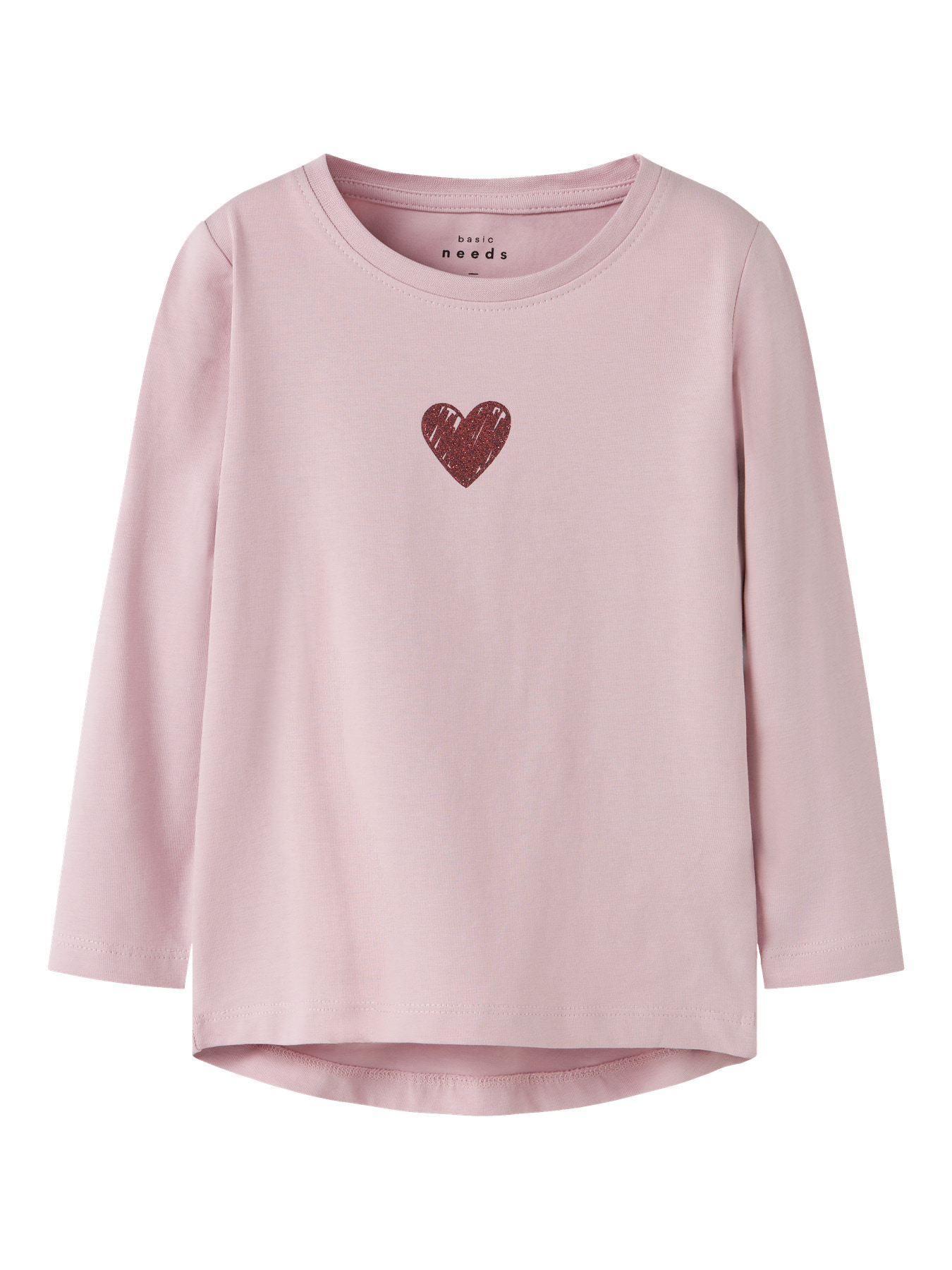NAME IT Bluse Vix Burnished Lilac Glitter Heart