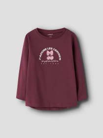 NAME IT Bluse Vix Burgundy Cerises