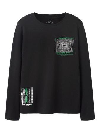 NAME IT Bluse Vux Black Space